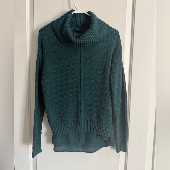 The Limited Teal Cowl Neck Sweater - Picture 4 of 5